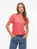 Vila Shirt "Ciara" koraalrood