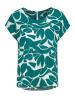 Sublevel Blouse turquoise/wit