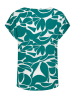 Sublevel Blouse turquoise/wit