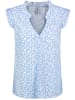 Sublevel Bluse in Hellblau/ Weiß