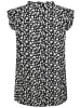 Sublevel Bluse in Schwarz/ Weiß