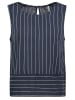 Fresh Made Blousetop donkerblauw/wit