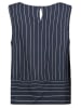Fresh Made Blousetop donkerblauw/wit