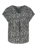 Sublevel Bluse in Schwarz/ Weiß/ Grau