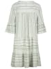 Sublevel Kleid in Mint/ Weiß