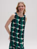 OPUS Jurk groen/wit