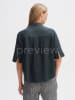 OPUS Leinen-Bluse in Anthrazit