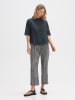 OPUS Leinen-Bluse in Anthrazit