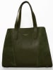 Victor & Hugo Paris Leren schoudertas "Arielle" donkergroen - (B)37,5 x (H)30 x (D)10,5 cm