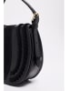 Victor & Hugo Paris Leder-Umhängetasche "Mets" in Schwarz - (B)20 x (H)20 x (T)8 cm