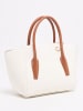 Victor & Hugo Paris Leren handtas "Soli" wit/camel - (B)40 x (H)24 x (D)11 cm