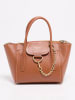 Victor & Hugo Paris Leder-Henkeltasche "Soli" in Camel - (B)40 x (H)24 x (T)11 cm