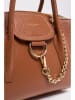 Victor & Hugo Paris Leder-Henkeltasche "Soli" in Camel - (B)40 x (H)24 x (T)11 cm