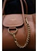 Victor & Hugo Paris Leren handtas "Soli" camel - (B)40 x (H)24 x (D)11 cm