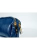 Victor & Hugo Paris Leder-Geldbörse "Gema" in Blau - (B)15 x (H)10 x (T)5 cm