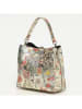 Victor & Hugo Paris Leder-Henkeltasche "Ema" in Creme/ Bunt - (B)20 x (H)25 x (T)12 cm