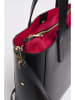Victor & Hugo Paris Leder-Schultertasche "Bold" in Schwarz - (B)32 x (H)40 x (T)13 cm