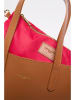Victor & Hugo Paris Leder-Schultertasche "Bold" in Camel - (B)32 x (H)40 x (T)13 cm