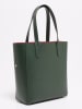 Victor & Hugo Paris Leren schoudertas "Bold" donkergroen - (B)32 x (H)40 x (D)13 cm