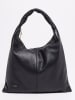 Victor & Hugo Paris Leder-Schultertasche "Zelie" in Schwarz - (B)45 x (H)35 x (T)5 cm
