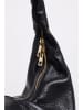 Victor & Hugo Paris Leder-Schultertasche "Zelie" in Schwarz - (B)45 x (H)35 x (T)5 cm