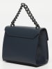 Victor & Hugo Paris Leren handtas "Thea" donkerblauw - (B)19 x (H)17 x (D)10 cm