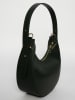 Victor & Hugo Paris Leder-Schultertasche "Bruna" in Schwarz - (B)25 x (H)15 x (T)8,5 cm