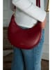Victor & Hugo Paris Leder-Schultertasche "Bruna" in Bordeaux - (B)25 x (H)15 x (T)8,5 cm