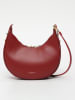Victor & Hugo Paris Leder-Schultertasche "Bruna" in Bordeaux - (B)25 x (H)15 x (T)8,5 cm