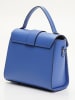 Victor & Hugo Paris Leder-Henkeltasche "Ariel" in Blau - (B)26,5 x (H)23 x (T)8 cm