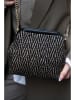 Victor & Hugo Paris Leren schoudertas "Karyn" zwart - (B)25 x (H)20 x (D)5 cm