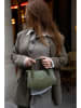 Victor & Hugo Paris Leder-Henkeltasche "Versailles" in Dunkelgrün - (B)23,5 x (H)14,5 x (T)6,5 cm