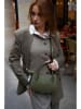 Victor & Hugo Paris Leren handtas "Versailles" donkergroen - (B)23,5 x (H)14,5 x (D)6,5 cm