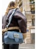 Victor & Hugo Paris Skórzana torebka "Irine" w kolorze niebieskim - 30 x 15 x 6 cm