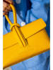 Victor & Hugo Paris Leder-Henkeltasche "Emy" in Gelb - (B)22 x (H)11 x (T)5 cm