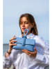 Victor & Hugo Paris Leren handtas "Emy" lichtblauw - (B)22 x (H)11 x (D)5 cm