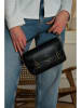 Victor & Hugo Paris Leren schoudertas "Lyana" zwart - (B)22 x (H)15 x (D)6 cm