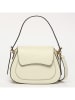 Victor & Hugo Paris Leder-Henkeltasche "Laura" in Weiß - (B)23 x (H)18 x (T)9 cm