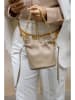 Victor & Hugo Paris Leren schoudertas "Eonora" beige - (B)17 x (H)19,5 x (D)15 cm