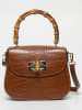 Victor & Hugo Paris Leder-Henkeltasche "Elia" in Camel - (B)23,5 x (H)16 x (T)11,5 cm