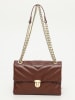 Victor & Hugo Paris Leder-Schultertasche in Braun - (B)26 x (H)18 x (T)9,5 cm