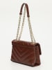 Victor & Hugo Paris Leren schoudertas bruin - (B)26 x (H)18 x (D)9,5 cm