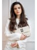 Victor & Hugo Paris Leder-Umhängetasche "Joyce" in Creme - (B)26 x (H)16 x (T)6 cm