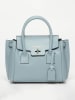 Victor & Hugo Paris Leren handtas "Jeny" lichtblauw - (B)25 x (H)19 x (D)7 cm