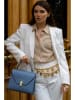 Victor & Hugo Paris Leder-Henkeltasche "Hugo" in Hellblau - (B)23,5 x (H)20 x (T)10 cm
