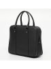 Victor & Hugo Paris Leder-Aktentasche "Cesare" in Schwarz - (B)36,5 x (H)28 x (T)12 cm