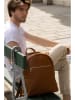 Victor & Hugo Paris Leder-Rucksack "Louu" in Camel - (B)33 x (H)38 x (T)16 cm
