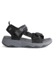 TRAVELIN' Leren trekkingsandalen "Angvik" zwart