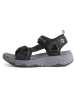 TRAVELIN' Leren trekkingsandalen "Angvik" zwart