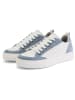 TRAVELIN' Leder-Sneakers "Caris" in Weiß/ Blau